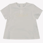Chloe Babyjenter t-skjorte av hvitt