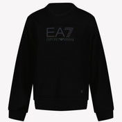 EA7 Sweter dziecięcy dla chłopców czarny