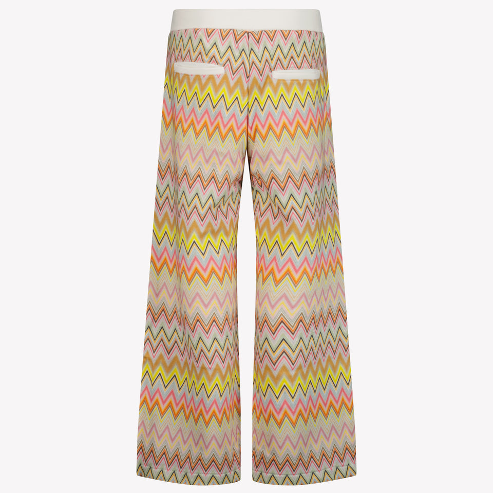 Missoni Niño Chicas Pantalón Blanco Roto