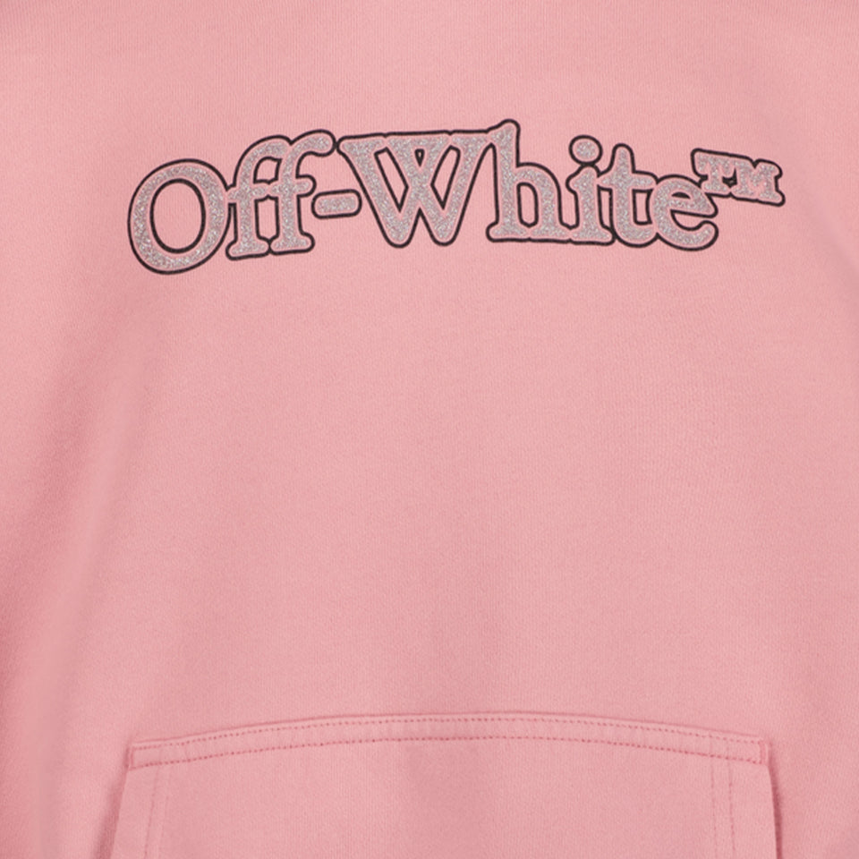 Off-White Ragazze Maglione Rosa