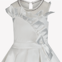 MonnaLisa Kinder Meisjes Jurk Off White