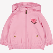 Moschino baby jenter jakke rosa