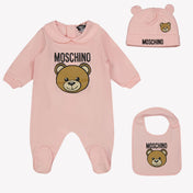 Moschino Bebê unissex boxpak rosa claro