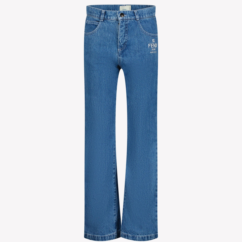 Fendi Enfant Garçons Jeans Bleu