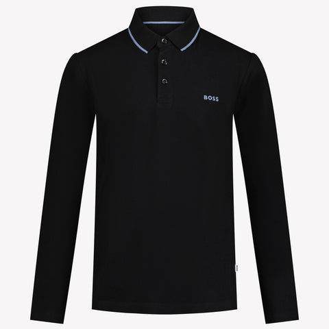 Boss Garçons Polo Noir