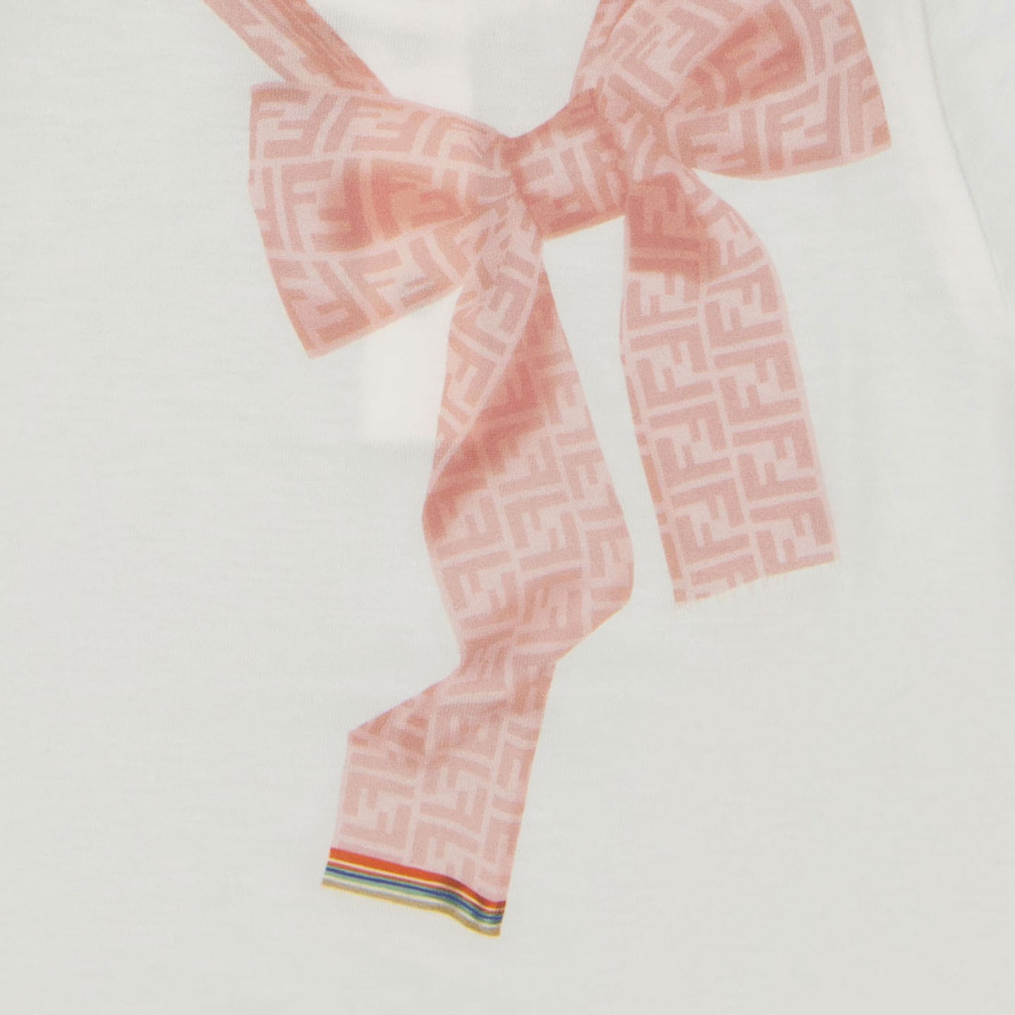 Fendi Baby Mädchen T-Shirt in Weiß