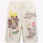 MSGM Shorts pour enfants en blanc