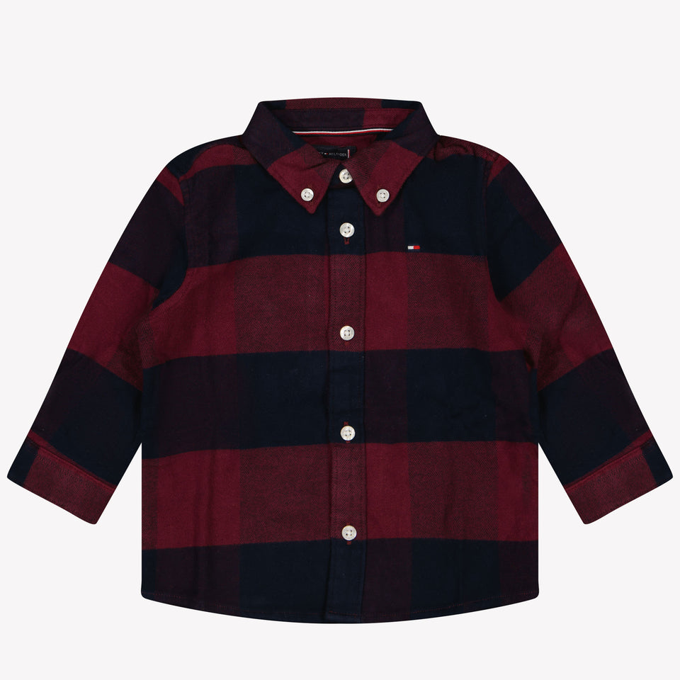 Tommy Hilfiger Baby Jungen Bluse Bordeaux