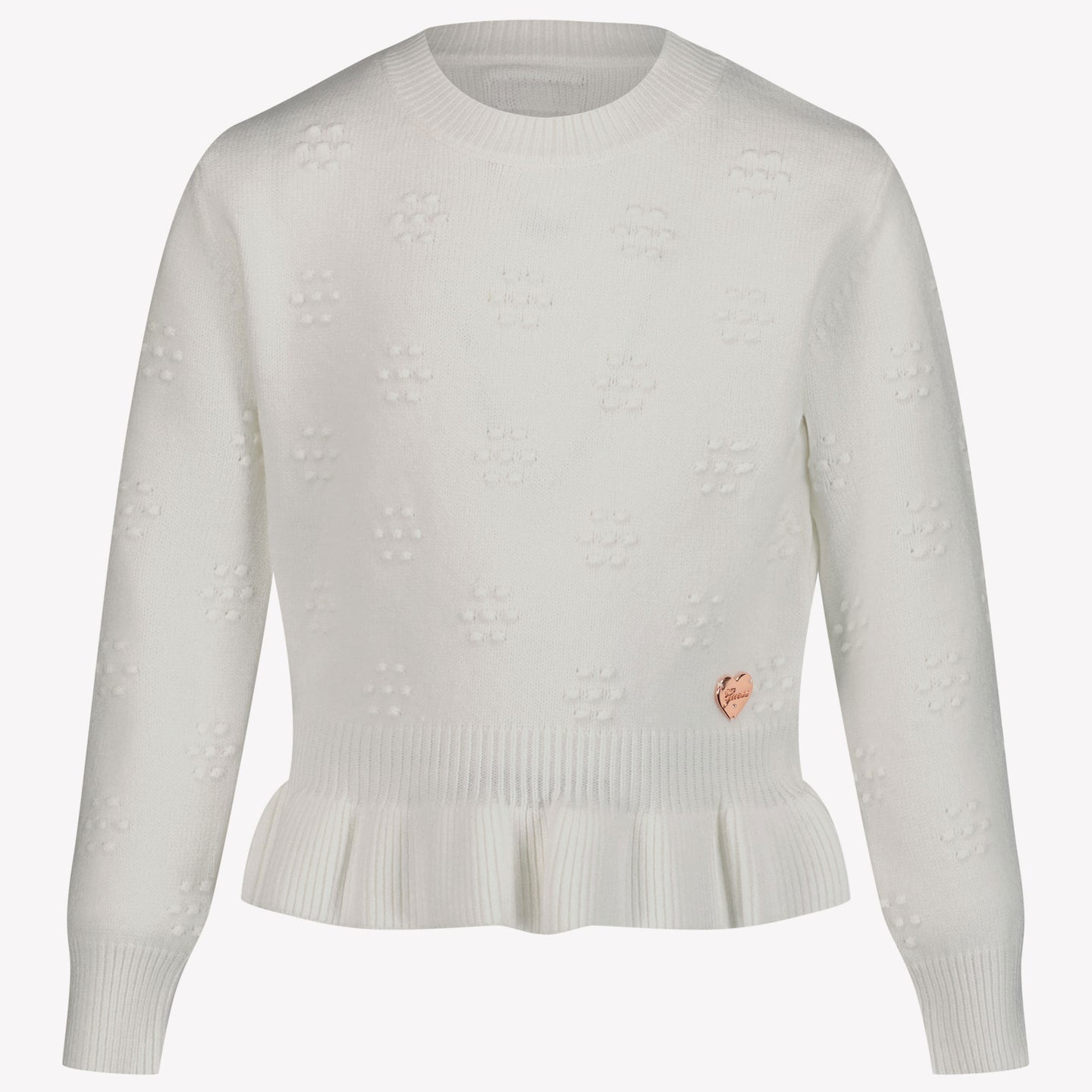 Guess Ragazzo Ragazze Maglione Off White