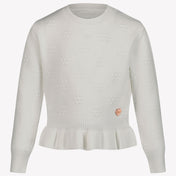 Guess Ragazzo Ragazze Maglione Off White