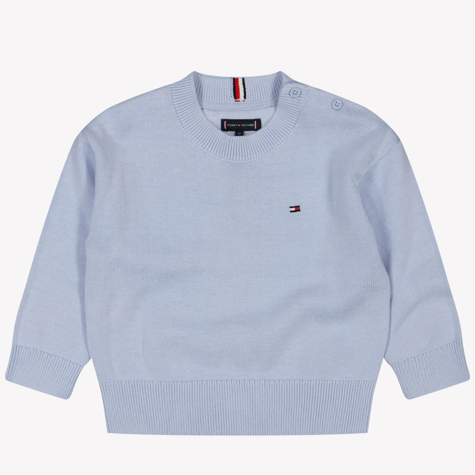 Tommy Hilfiger Bambino Ragazzi Maglione Azzurro