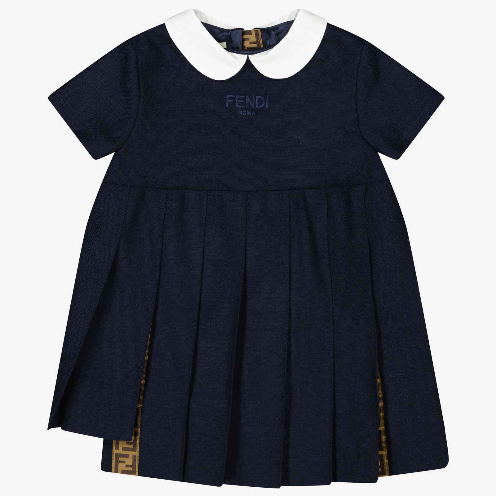 Fendi Bebé Chicas Vestido Navy