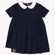 Fendi Baby Mädchen Kleid Marineblau