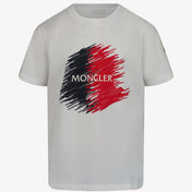 Moncler Kids Boys T-shirt Bianco