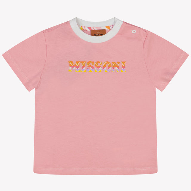 Missoni Baby Mädchen T-Shirt in Hellrosa