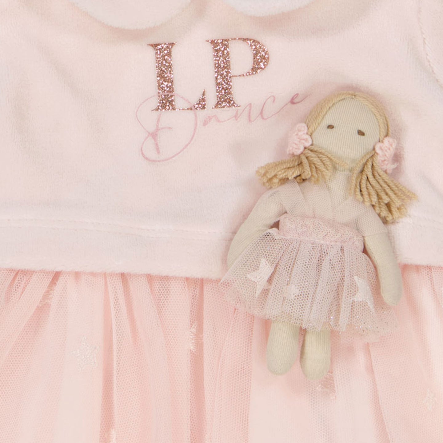 Lapin House Baby Girls Vestido de color rosa claro