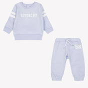 Givenchy Baby pojkar jogging kostym ljusblå