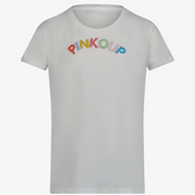 T-shirt de garotas para crianças Pinko White