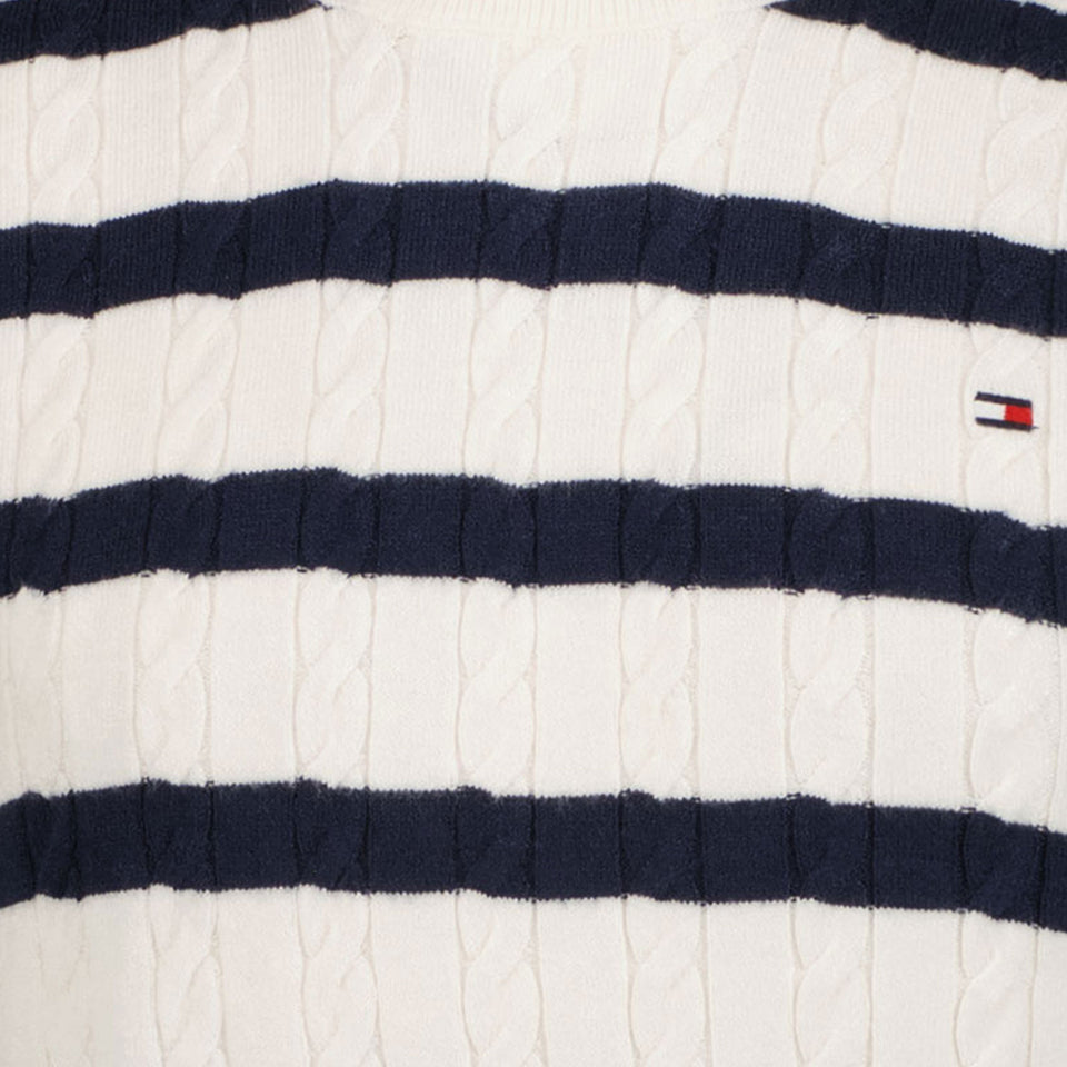 Tommy Hilfiger Kind Mädchen Pullover Weiß