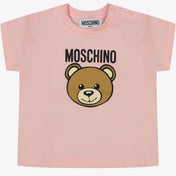 Moschino baby flickor t-shirt ljusrosa