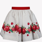Monnalisa Children's Girls Skirt White