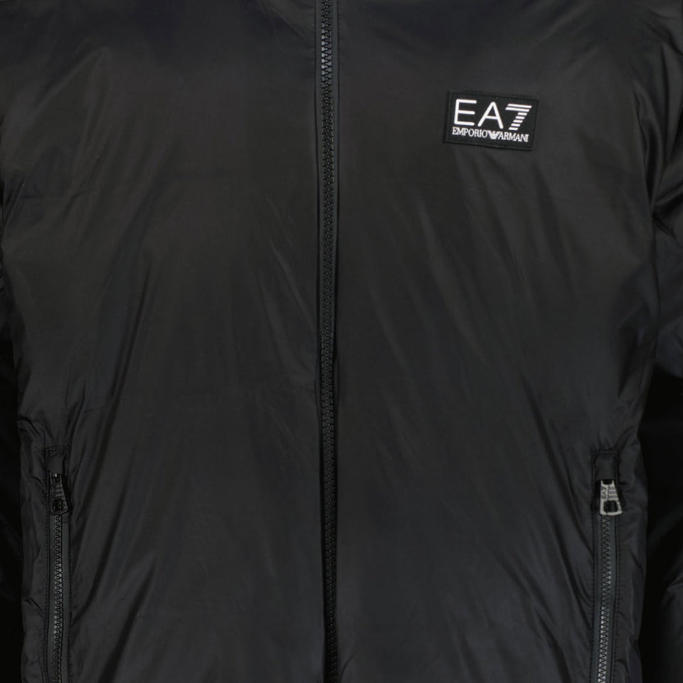 EA7 Garçons Veste d'hiver Noir