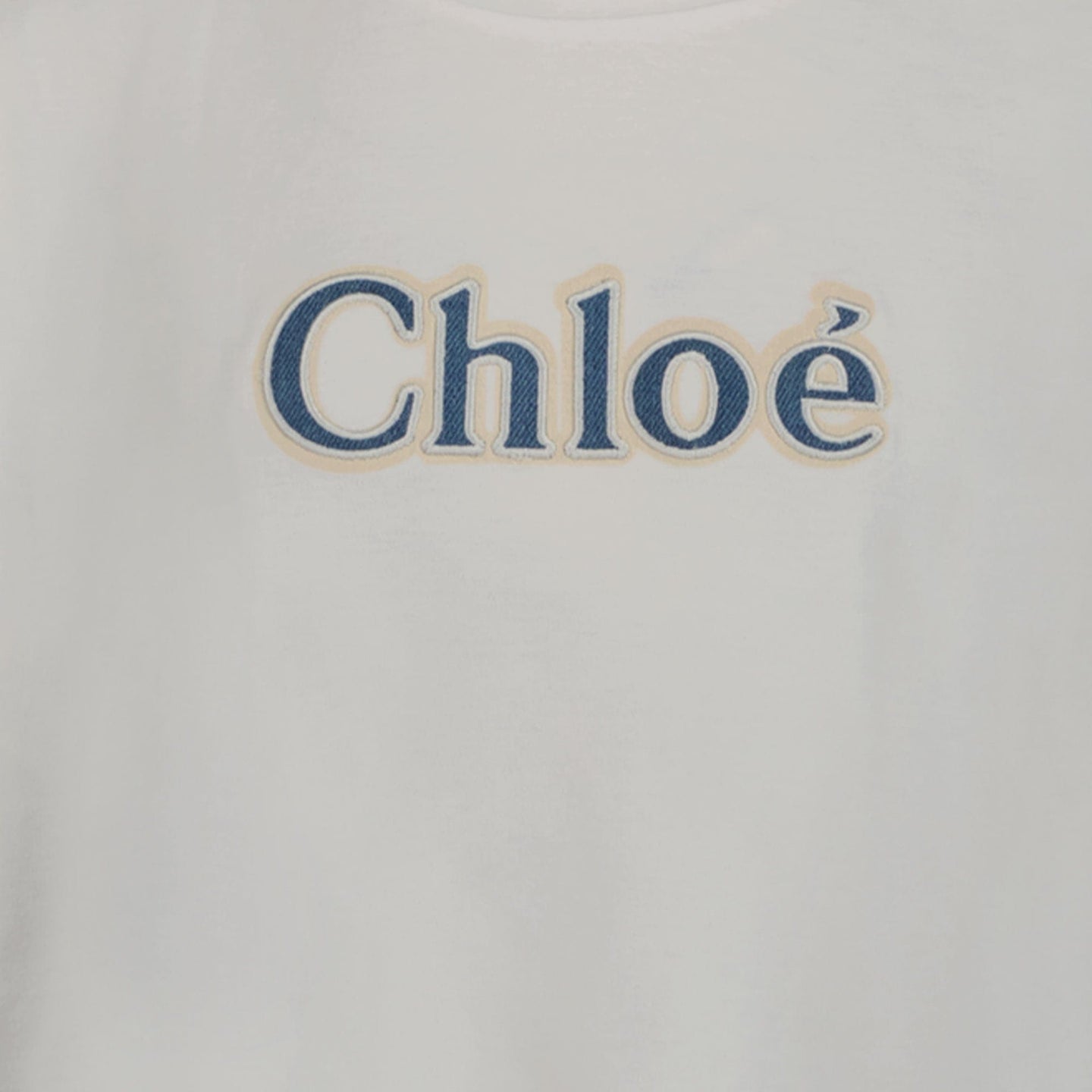 Chloe Meisjes T-shirt Off White 4Y