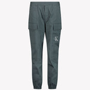 Calvin Klein Chlapcovské kalhoty šedé