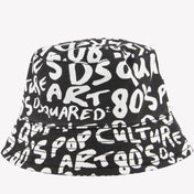 Dsquared2 baby unisex klobouk černý