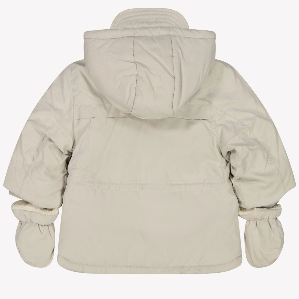 Mayoral Bébé Garçons Veste d'hiver Beige Clair