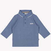 Boss Bebé Chicos Polo Azul Claro