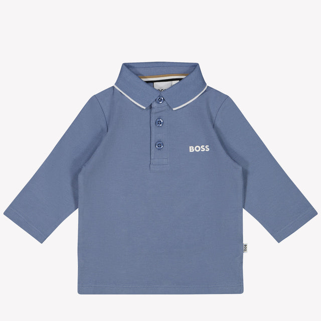 Boss Bebé Chicos Polo Azul Claro