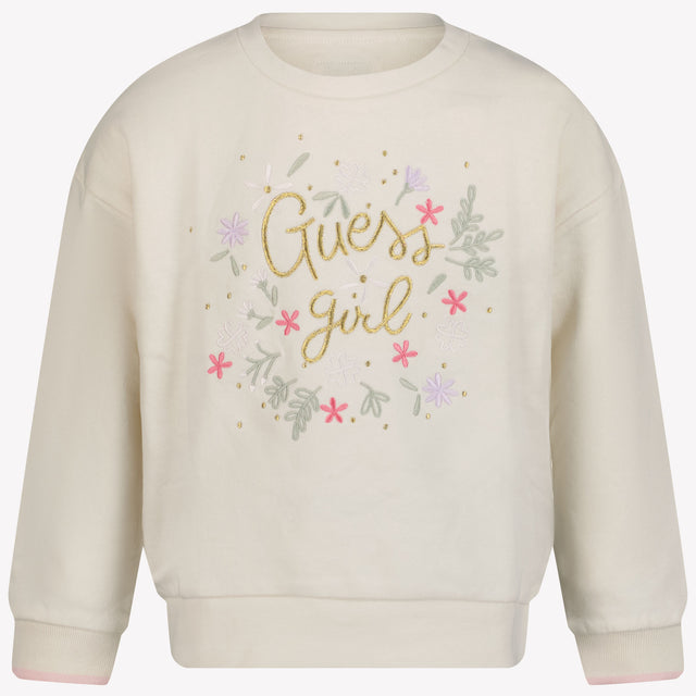 Guess Kind Mädchen Pullover von Weiß