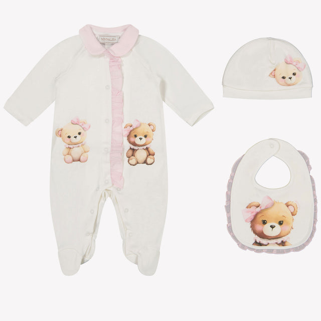 MonnaLisa Baby Girl Box Pack Off White