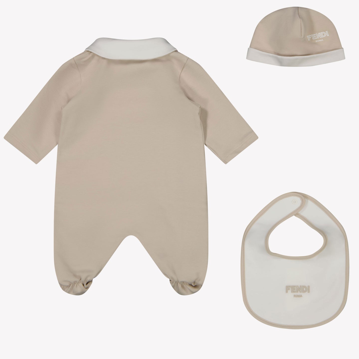 Fendi Bambino Unisex Tuta in scatola Beige