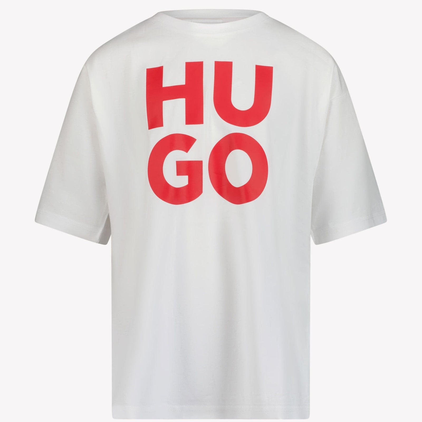 HUGO Kinder Jongens T-Shirt Wit 4Y