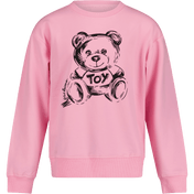 Moschino Dziewczęce Sweter dla dziewcząt różowy