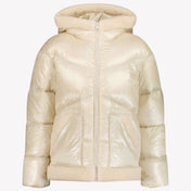 Woolrich Curly Gloss Girls Winter Jacket OffWhite