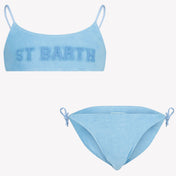 MC2 Saint Barth Children's Girls Swimwar Light Blue