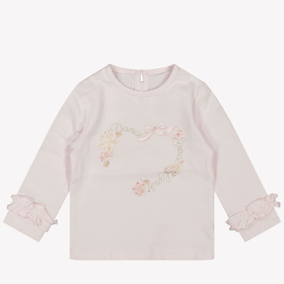 Lapin House Baby Filles T-shirt Rose Léger