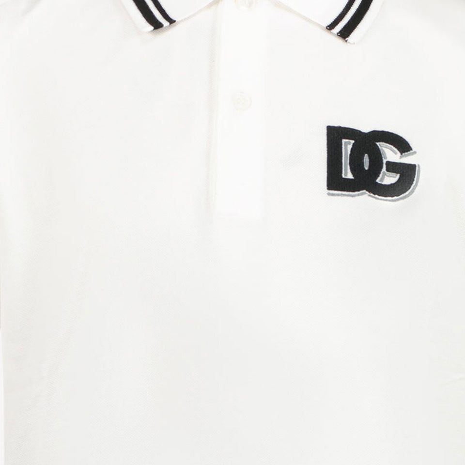 Dolce & Gabbana Kinderjungen Polo in Weiß