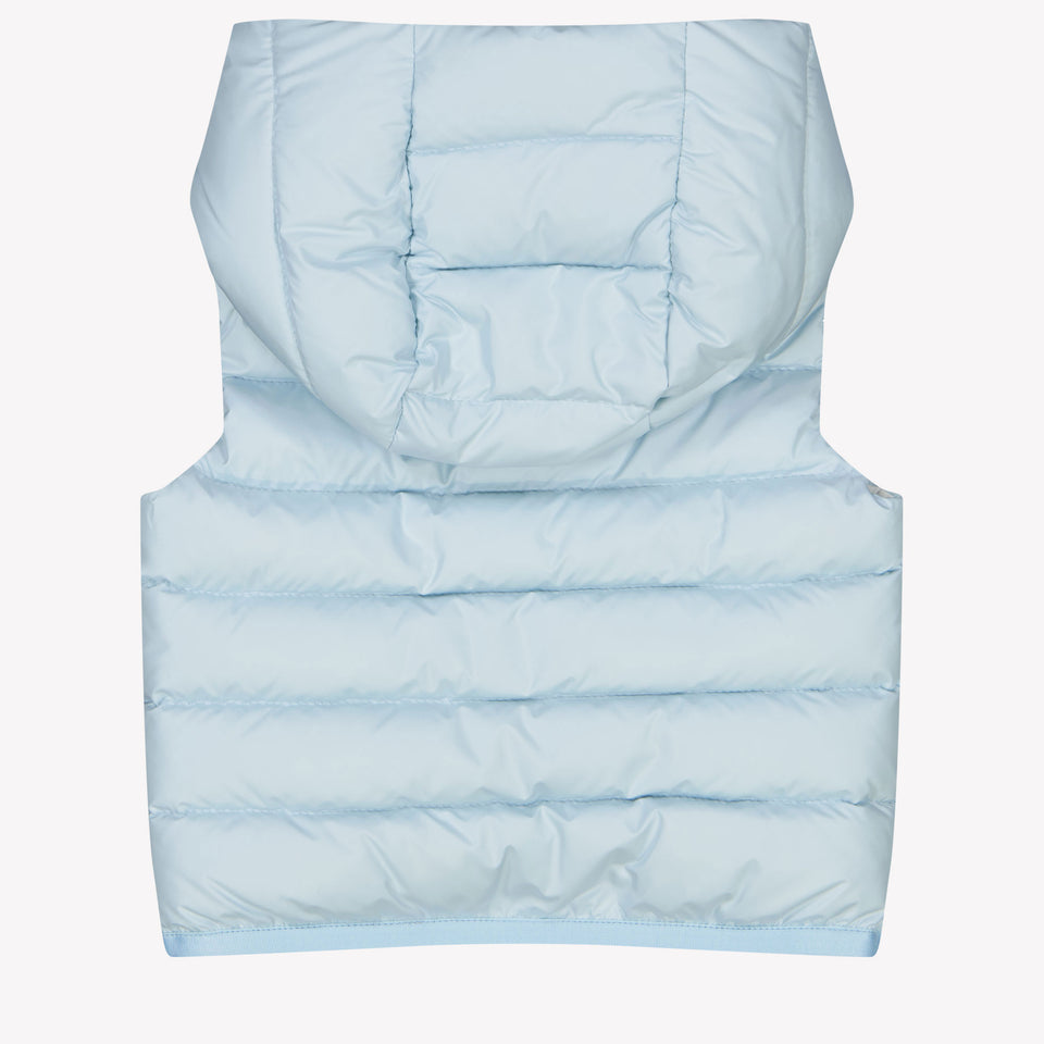 Moncler Nerville Baby Boys Bodywarmer In Light Blue