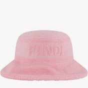 Fendi Kids Girls Hat Hat Clear Pink