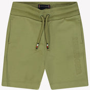 Tommy hilfiger menino shorts verde de oliveira