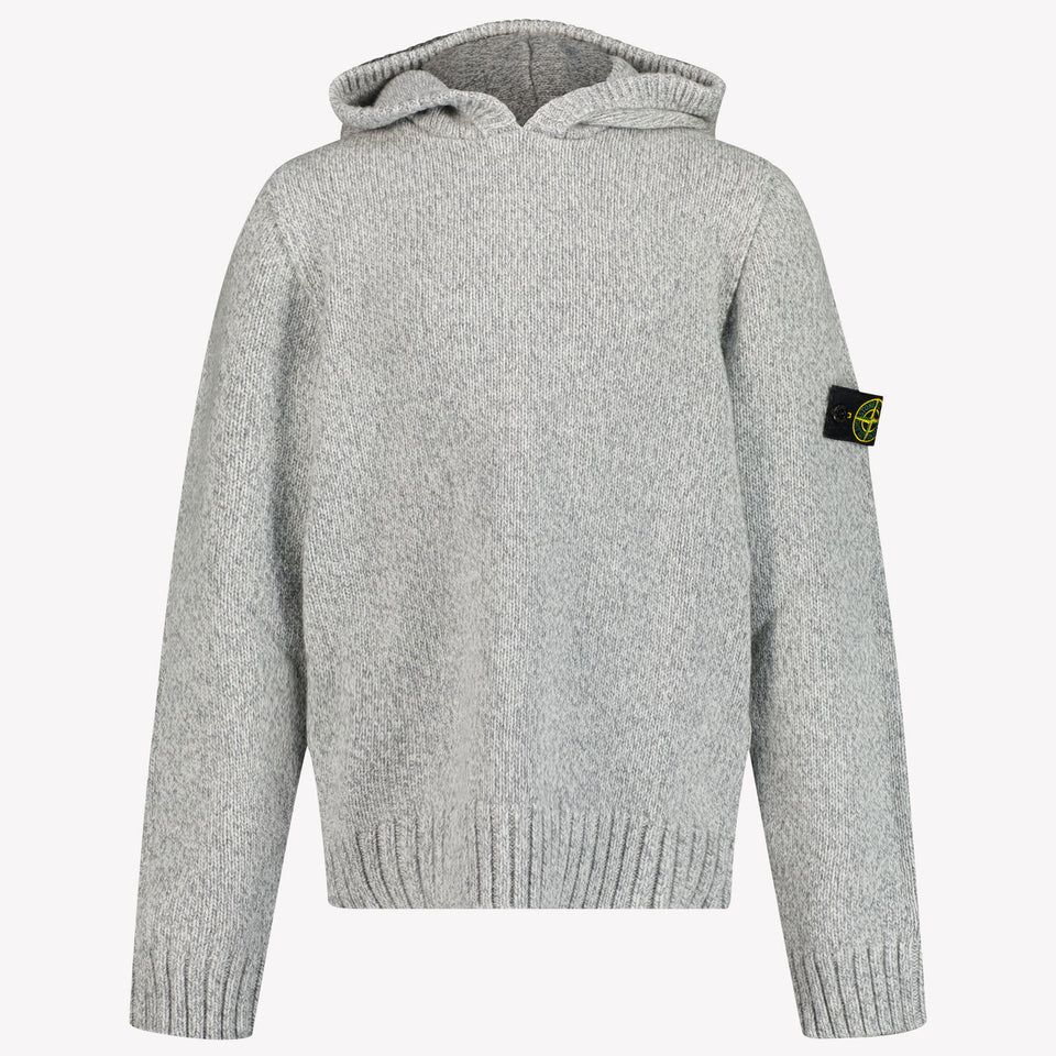 Stone Island Garçons Pull-over Gris