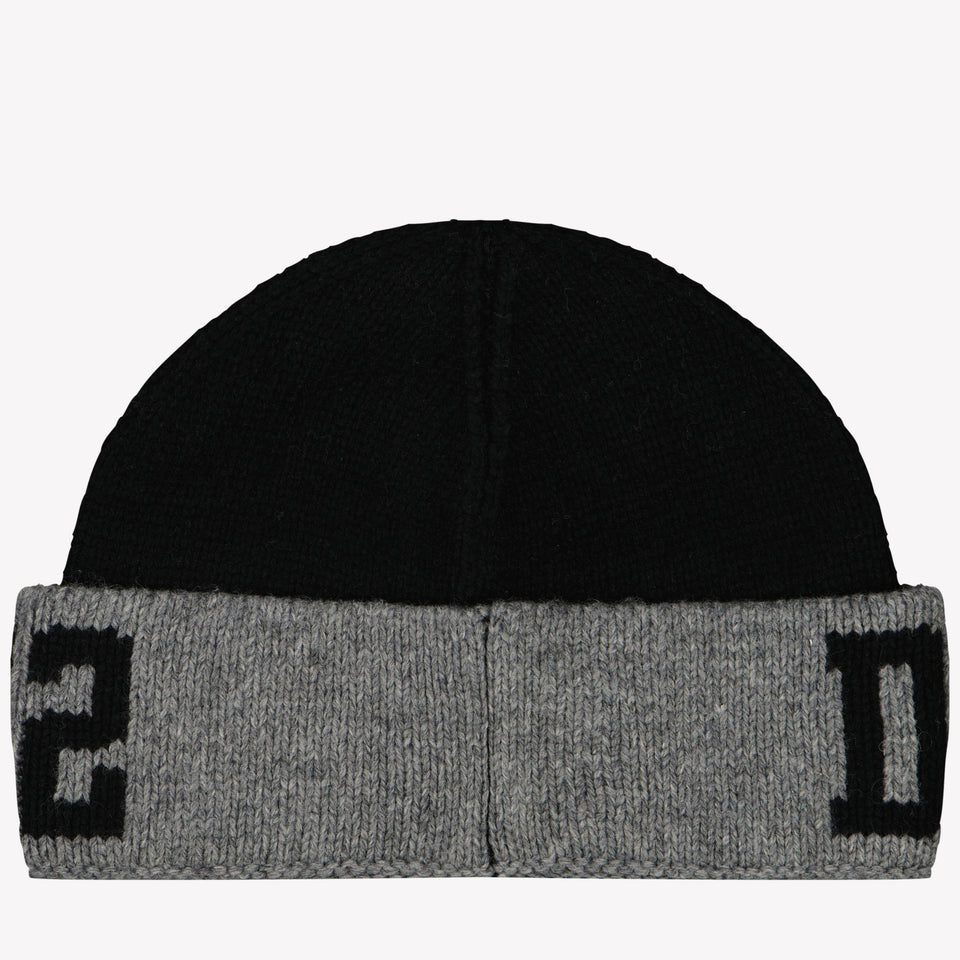 Dsquared2 Bébé Garçons Bonnet Noir