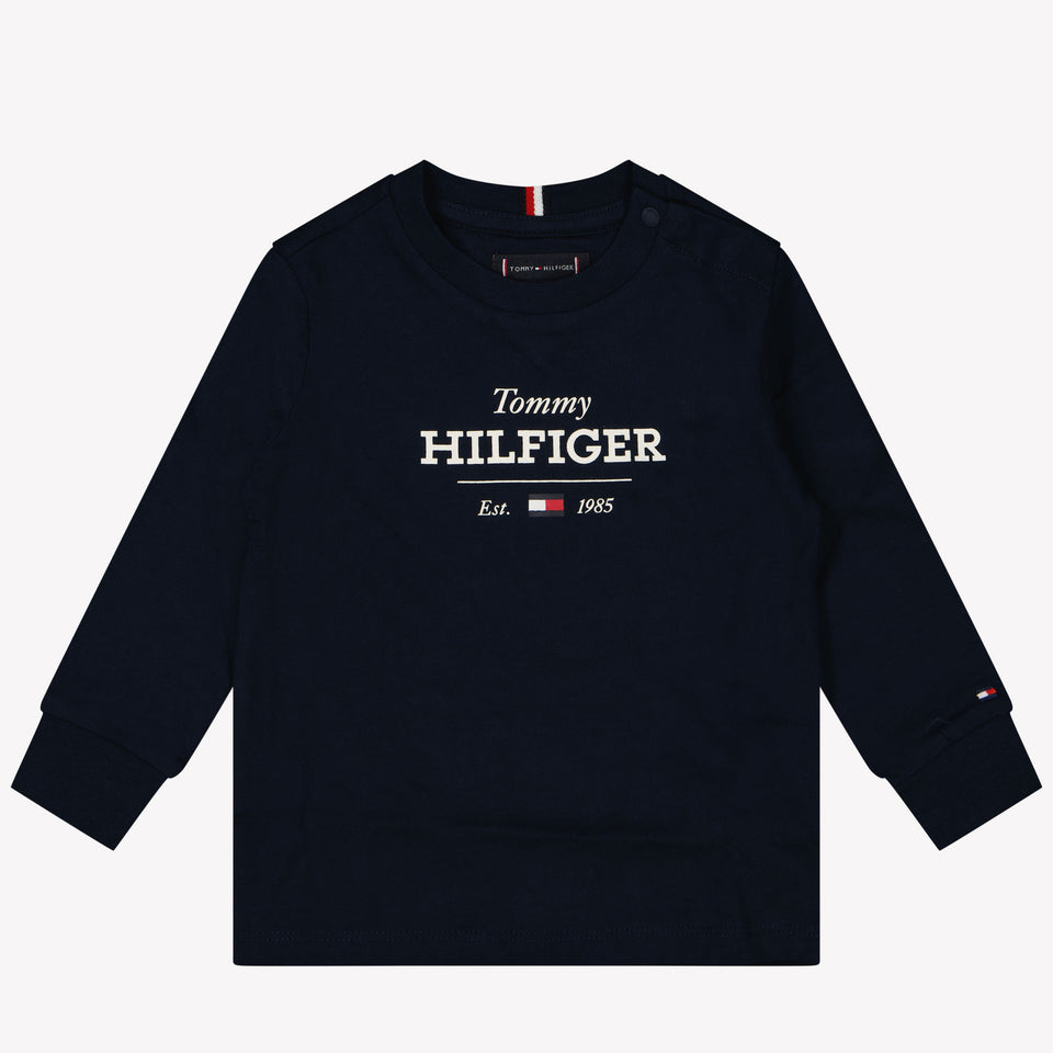 Tommy Hilfiger Bambino Ragazzi maglietta Navy