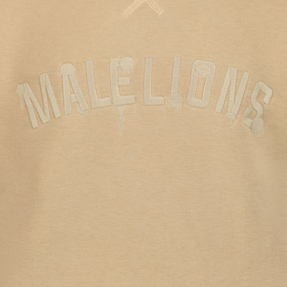 Malelions Unisexe Pull-over Beige