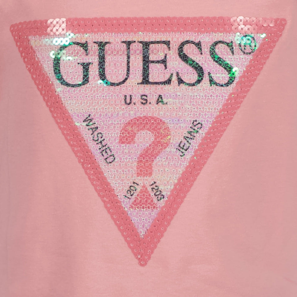 Guess Kinder Meisjes T-Shirt Licht Roze