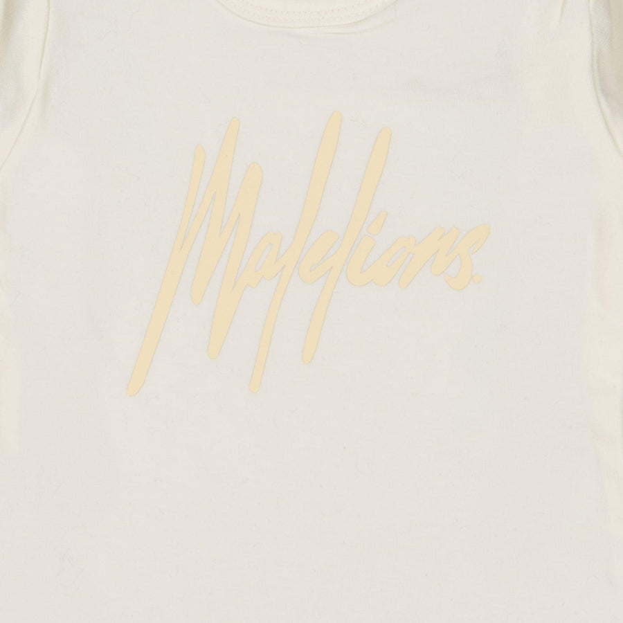 Malelions Bebé Unisex De cuerpo Blanco Roto
